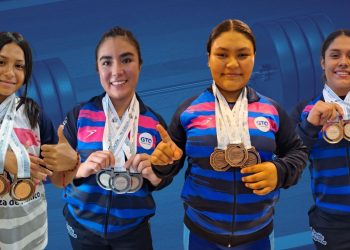 Cierra halterofilia femenil con medallas para Guanajuato en los Juegos Nacionales CONADE