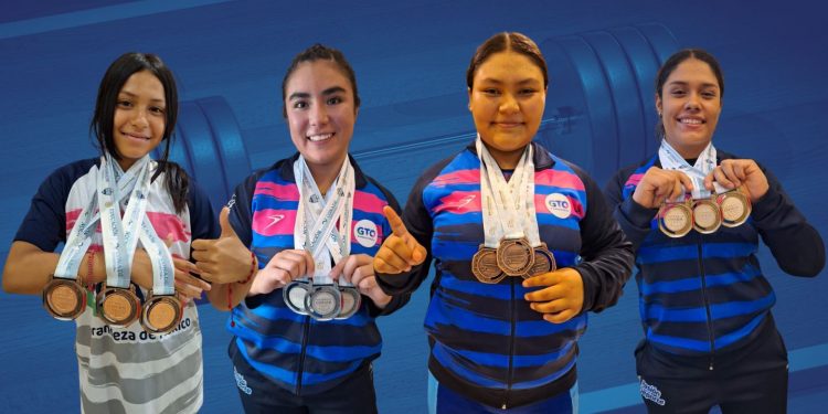Cierra halterofilia femenil con medallas para Guanajuato en los Juegos Nacionales CONADE