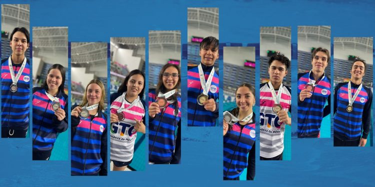 Guanajuato destaca en Natación con 13 Medallas en los Juegos Nacionales CONADE
