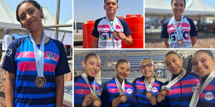 Ciclismo y natación artística traen bronces para Guanajuato