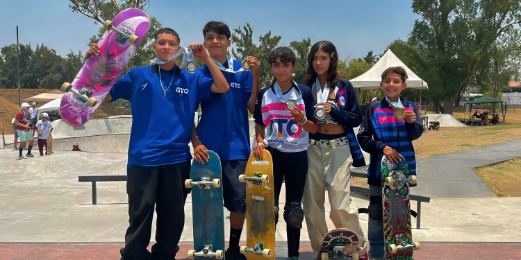 Guanajuato logra 5 medallas en el skateboarding en Juegos Nacionales CONADE