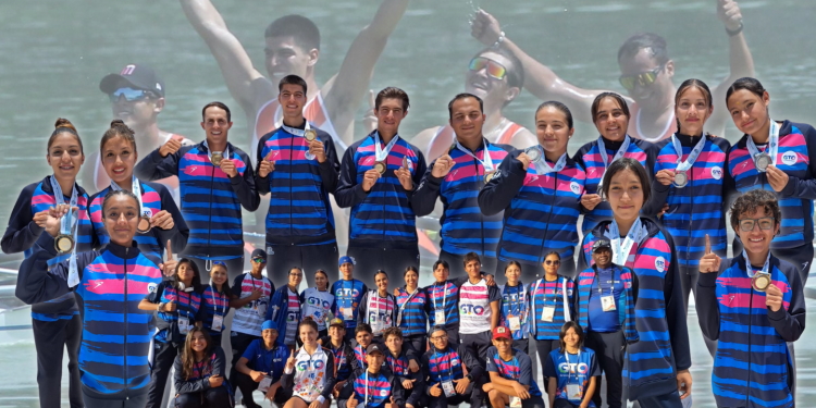 15 medallas en remo, para Guanajuato, en los Nacionales CONADE 2024