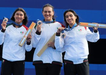 ¡Primera medalla en París! México gana el bronce en tiro con arco por equipos femenil