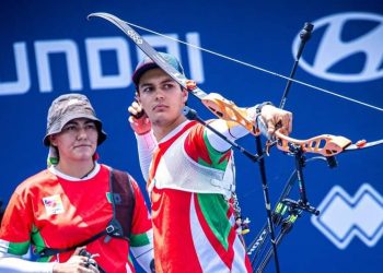 Matías Grande y Alejandra Valencia se quedan sin medalla en tiro con arco equipos mixto