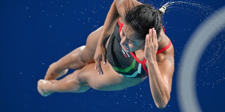 En debut olímpico, Alejandra Estudillo es sexta en trampolín de París 2024