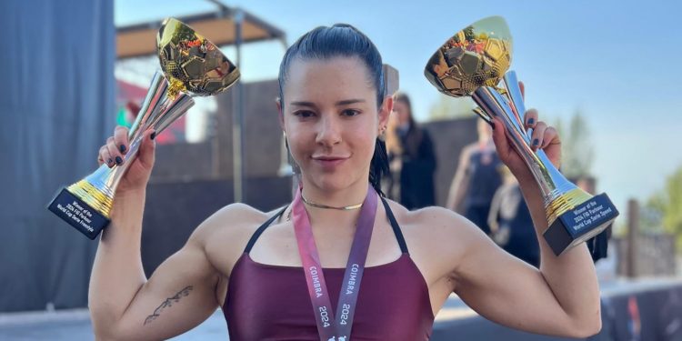 Ella Bucio obtiene bronce y dos títulos en cierre de serial de Copas del Mundo de Parkour 2024