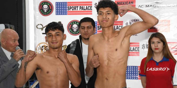 Pugilistas libran la báscula y están listos para la función Talento Leonés II