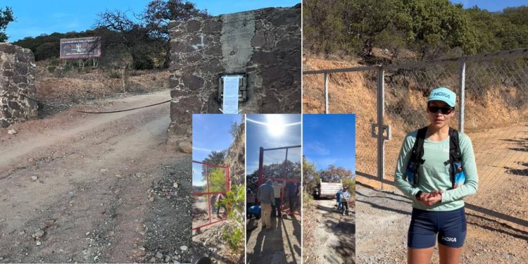 Indignación de deportistas por bloqueo de camino en Guanajuato; Laura Galván alza la voz. ¡Propietarios abren camino!