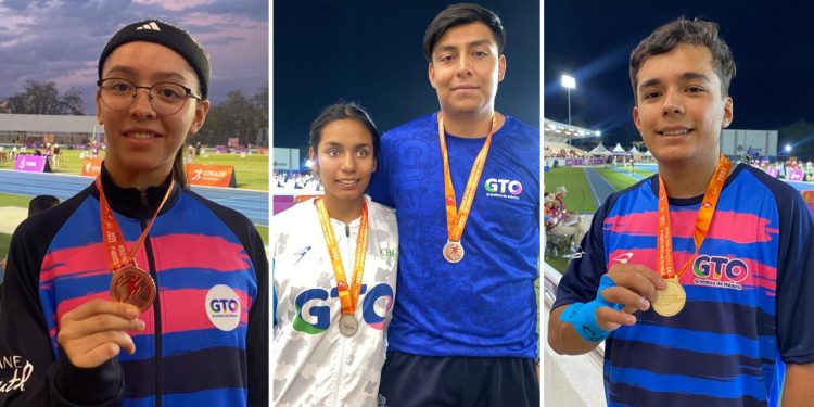 Tres nuevas medallas aporta Guanajuato en el Grand Prix de Para Atletismo