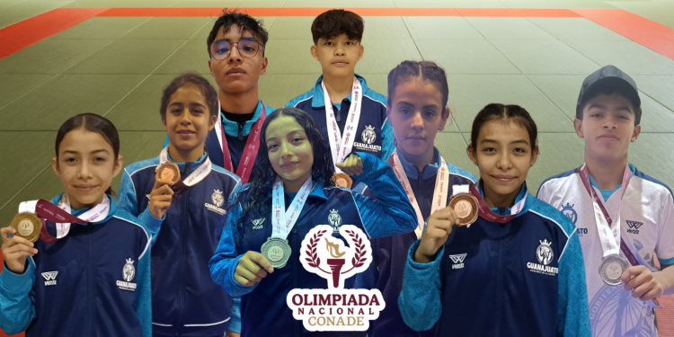 Guanajuato supera su récord en luchas asociadas con ocho medallas en la Olimpiada Nacional 2025