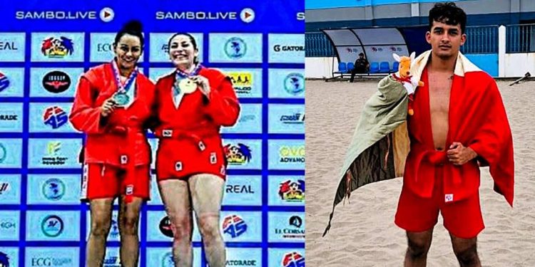 Atletas guanajuatenses brillan en el Panamericano de Sambo 2025