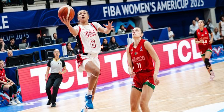 México fue superado ampliamente por EEUU; va ante Brasil en el FIBA Americup 2025
