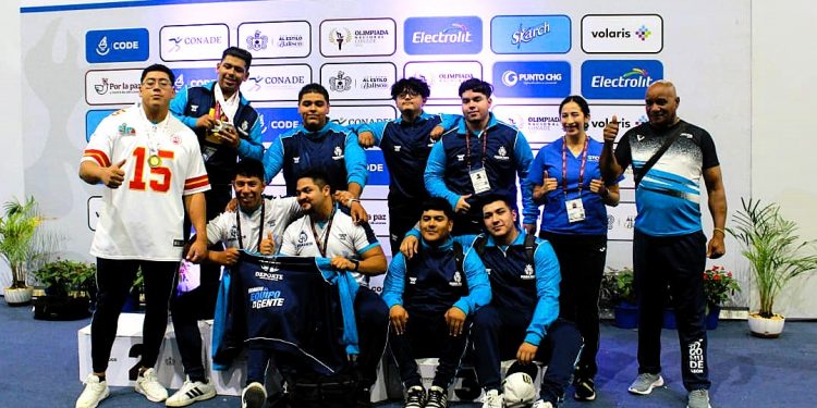 Guanajuato brilla en halterofilia varonil con 32 medallas en la Olimpiada Nacional