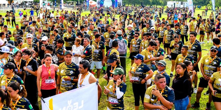 Más de 1,500 corredores participan en la primera carrera atlética de la Guardia Nacional en León