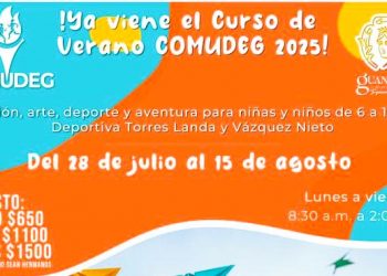 COMUDEG Guanajuato invita a niñas y niños al próximo Curso de Verano 2025