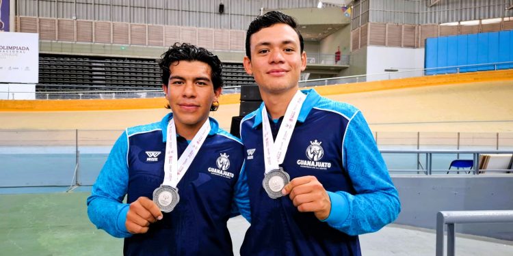 Ciclistas guanajuatenses conquistan la plata en madison sub 23 de la Olimpiada Nacional