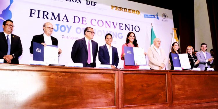Guanajuato refuerza su compromiso con la niñez al renovar convenio «Joy of Moving»