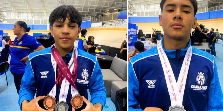 Atletas guanajuatenses brillan en levantamiento de pesas de Olimpiada Nacional