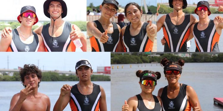 Remeros guanajuatenses cosechan cinco medallas más en la Olimpiada Nacional 2025