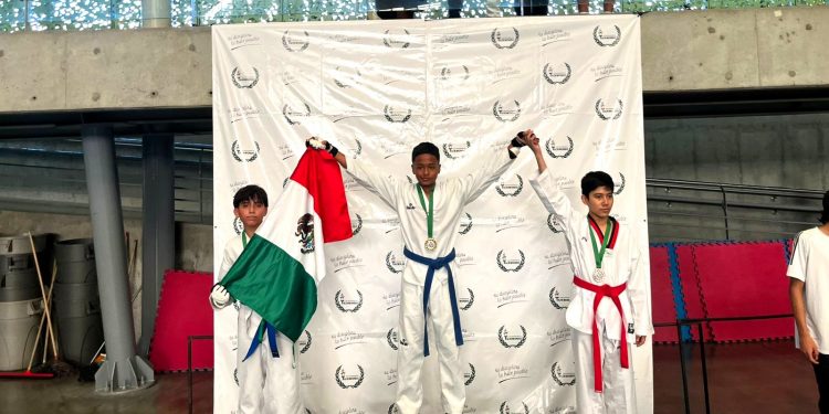 Taekwondoínes celayenses brillan en Colombia al obtener siete medallas