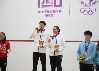 Asunción 2025: Mariana Narváez da oro para México en dobles mixto de squash