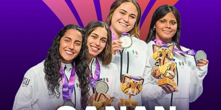 Plata para México en relevos 4×100 con la guanajuatense Celia Pulido