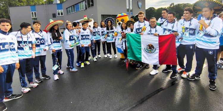 Atletas Leoneses viven la inauguración de los Children’s Games 2025 de Tallinn, Estonia.