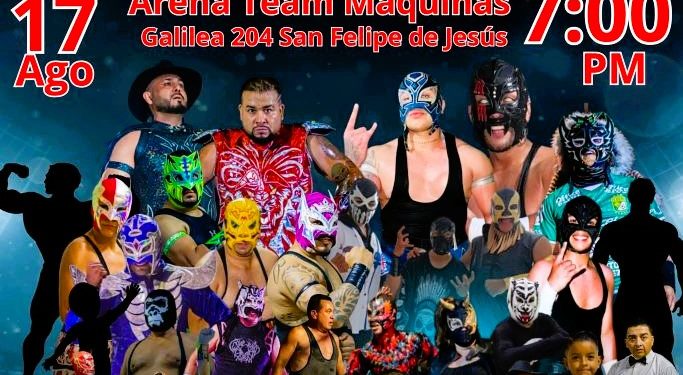 La Arena Team Máquinas celebra su primer aniversario con gran función de lucha libre