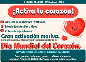 Guanajuato Capital se activa para celebrar el Día Mundial del Corazón