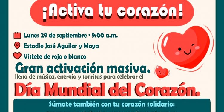 Guanajuato Capital se activa para celebrar el Día Mundial del Corazón