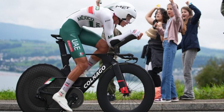 Isaac Del Toro logra quinto lugar en su debut mundialista senior Kigali 2025