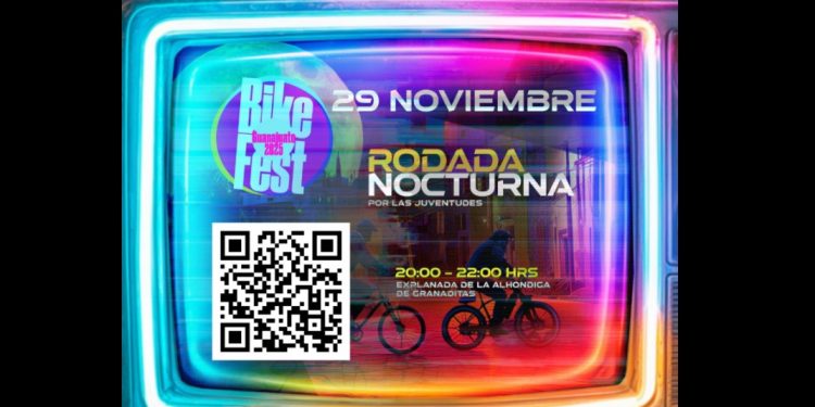 Rodada nocturna abrirá las actividades del Bike Fest Guanajuato 2025