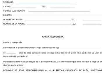 FUTCAR Cachorros de León abre visorías para reclutar nuevos talentos