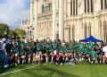 Leyendas del futbol reviven el clásico leonés en Plaza Expiatorio