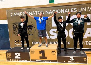 Santiago Espinosa conquista el bronce nacional en lucha olímpica en el ANUIES 2026