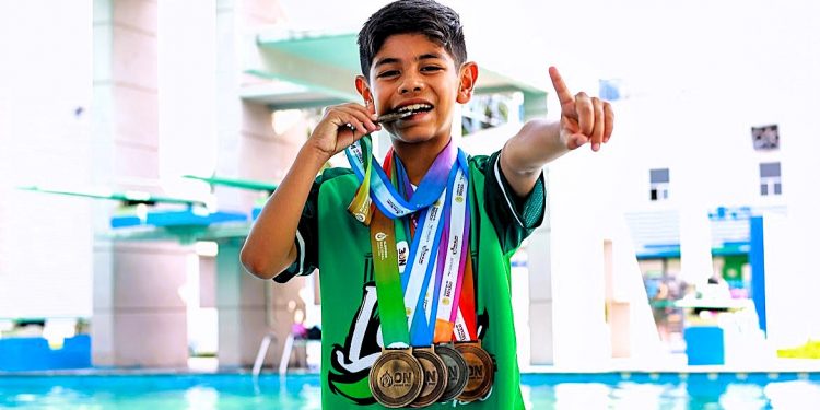 Iker Mauricio Cruz, el clavadista leonés de 10 años que sueña con los Juegos Olímpicos