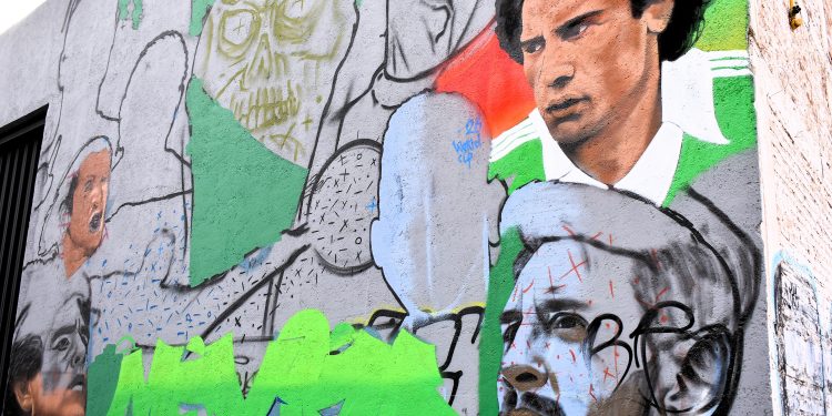 IMJU León inaugura mural mundialista de más de 60 metros cuadrados en el bulevar Hermenegildo Bustos