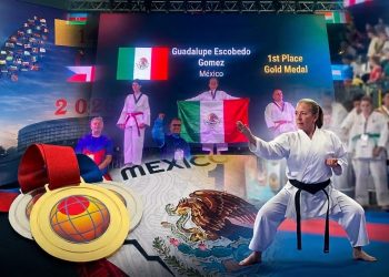 ¡Orgullo guanajuatense en Rumanía! Guadalupe Escobedo se corona bicampeona mundial de karate inclusivo