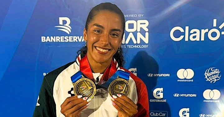 Celia Pulido suma doble oro y roza el récord nacional en San Salvador