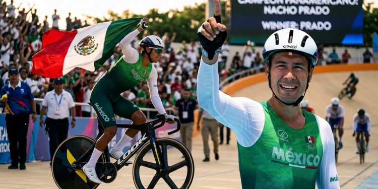 El ciclista guanajuatense Ignacio Prado conquista el oro en Madison en los Centroamericanos 2026