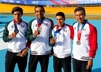 El ciclista leonés Nacho Prado brilla en la plata de México en persecución por equipos