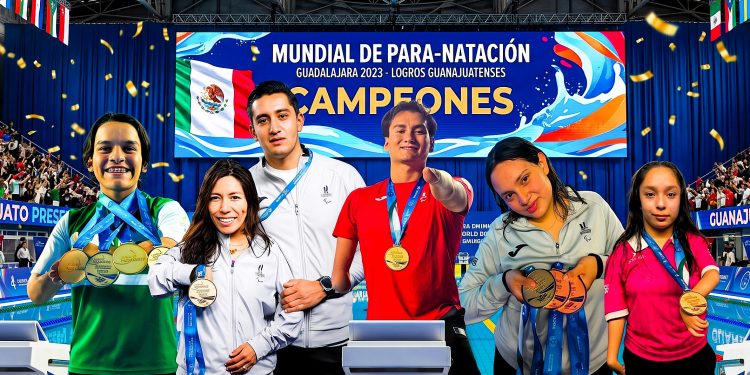 Delegación de Guanajuato logra cosecha histórica de 10 medallas en la Serie Mundial de Paranatación