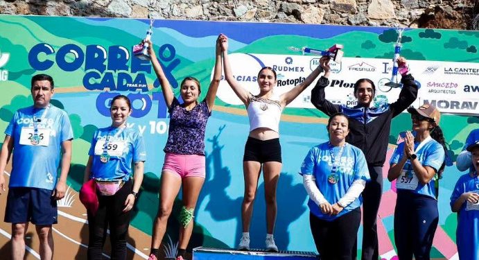 Paco Llamas y Rosy Salas brillan en lo más alto de la cuarta edición de la carrera «Corre por Cada Gota» del SIMAPAG