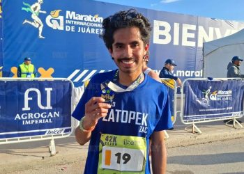 El guanajuatense Luis Ángel Pérez Granados se corona en el Maratón Internacional de Juárez 2026