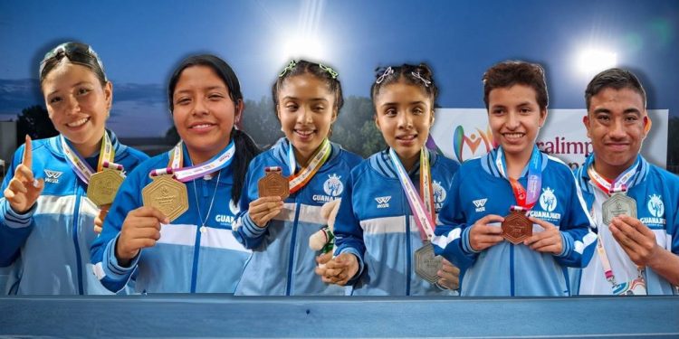Guanajuato suma siete medallas en la segunda jornada de atletismo de la Paralimpiada Nacional